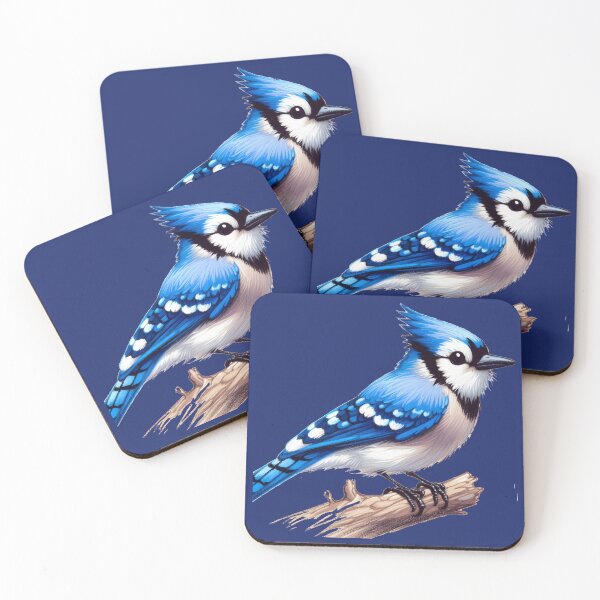Item preview, A Whimsical Bluejay Here To Make Your Day designed and sold by Hall-O-Gram.