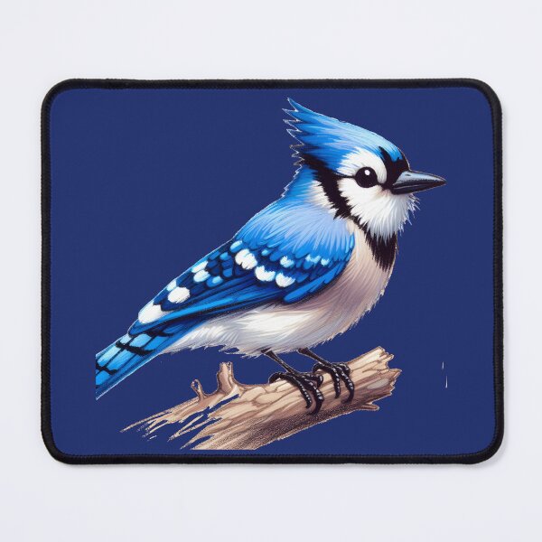 Item preview, A Whimsical Bluejay Here To Make Your Day designed and sold by Hall-O-Gram.