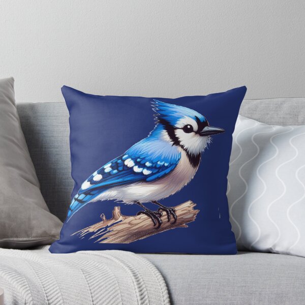 Item preview, A Whimsical Bluejay Here To Make Your Day designed and sold by Hall-O-Gram.