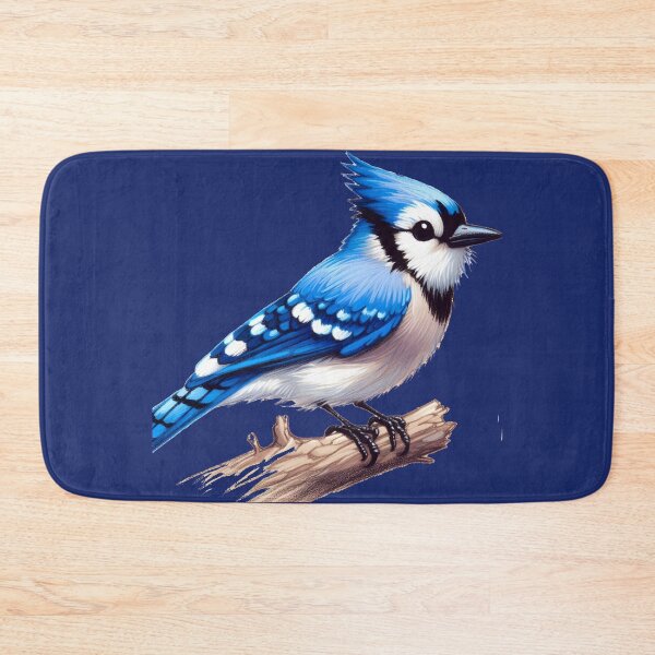 Item preview, A Whimsical Bluejay Here To Make Your Day designed and sold by Hall-O-Gram.