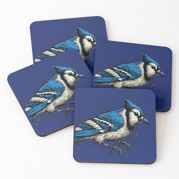 Item preview, Whimsical Bluejay Here To Make Your Day designed and sold by Hall-O-Gram.