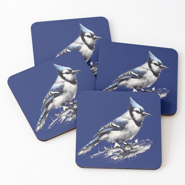 Item preview, Whimsical Bluejay Here To Make Your Day designed and sold by Hall-O-Gram.