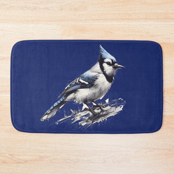 Item preview, Whimsical Bluejay Here To Make Your Day designed and sold by Hall-O-Gram.
