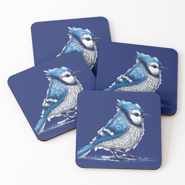 Item preview, Whimsical Bluejay Here To Make Your Day designed and sold by Hall-O-Gram.