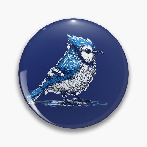 Item preview, Whimsical Bluejay Here To Make Your Day designed and sold by Hall-O-Gram.