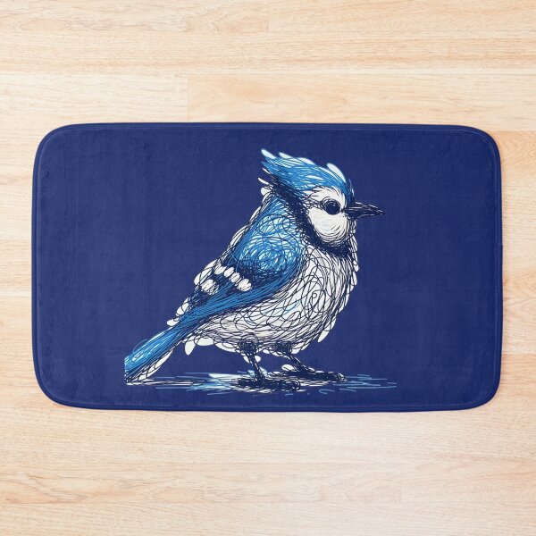 Item preview, Whimsical Bluejay Here To Make Your Day designed and sold by Hall-O-Gram.