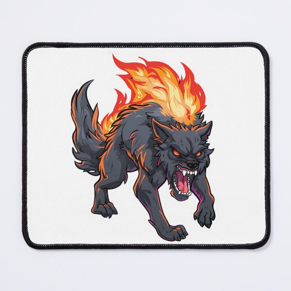 Item preview, Flaming Fury Wolf  designed and sold by We-Ai-Art.