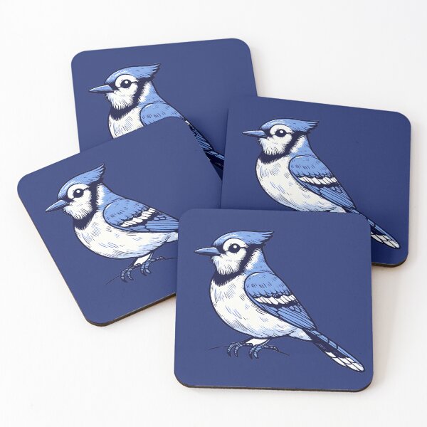 Item preview, Whimsical Bluejay Here To Make Your Day designed and sold by Hall-O-Gram.