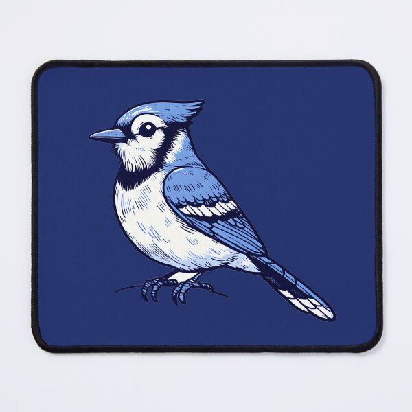 Item preview, Whimsical Bluejay Here To Make Your Day designed and sold by Hall-O-Gram.