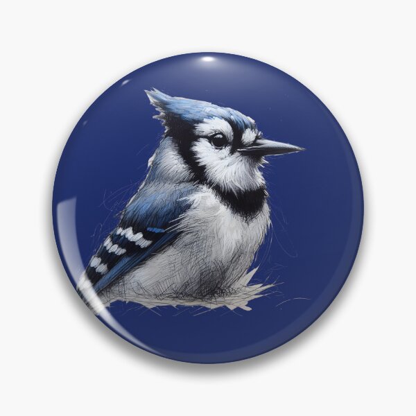 Item preview, Whimsical Bluejay Here To Make Your Day designed and sold by Hall-O-Gram.