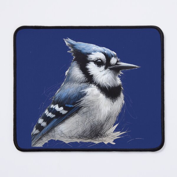 Item preview, Whimsical Bluejay Here To Make Your Day designed and sold by Hall-O-Gram.