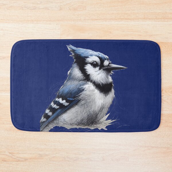Item preview, Whimsical Bluejay Here To Make Your Day designed and sold by Hall-O-Gram.