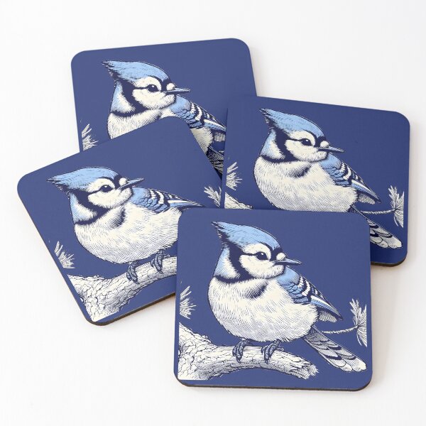 Item preview, Whimsical Bluejay Here To Make Your Day designed and sold by Hall-O-Gram.