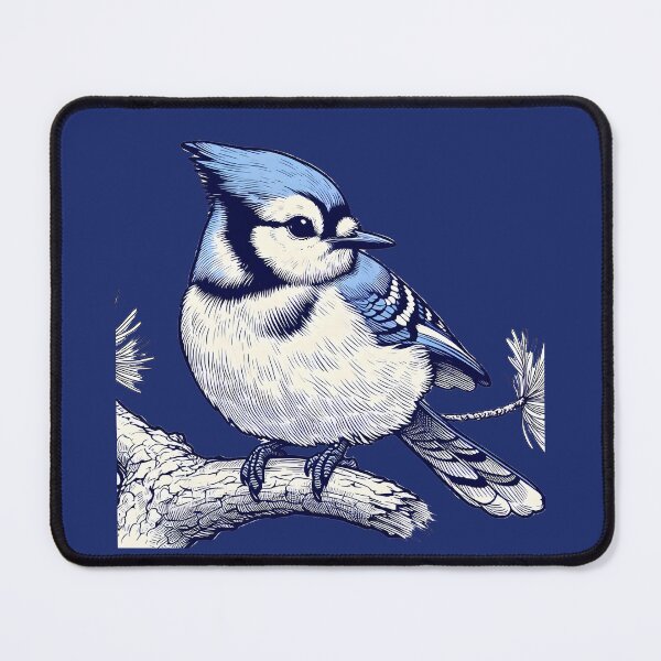 Item preview, Whimsical Bluejay Here To Make Your Day designed and sold by Hall-O-Gram.