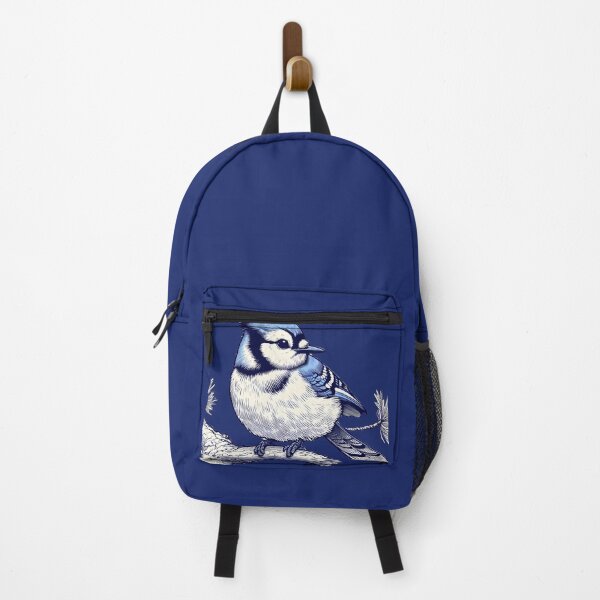 Item preview, Whimsical Bluejay Here To Make Your Day designed and sold by Hall-O-Gram.