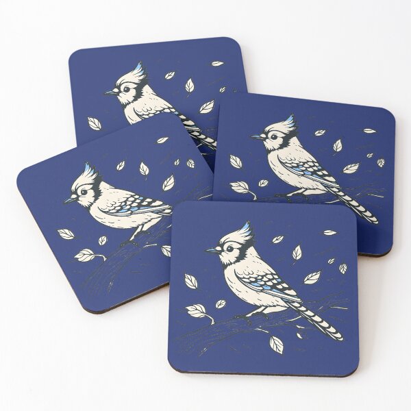 Item preview, Whimsical Bluejay Here To Make Your Day designed and sold by Hall-O-Gram.