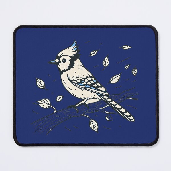 Item preview, Whimsical Bluejay Here To Make Your Day designed and sold by Hall-O-Gram.