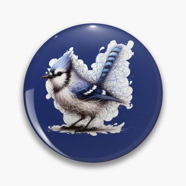 Item preview, Whimsical Bluejay Here To Make Your Day designed and sold by Hall-O-Gram.