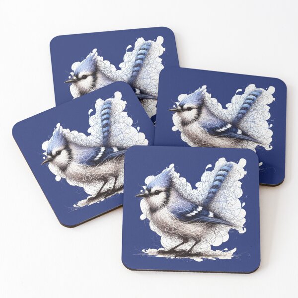 Item preview, Whimsical Bluejay Here To Make Your Day designed and sold by Hall-O-Gram.