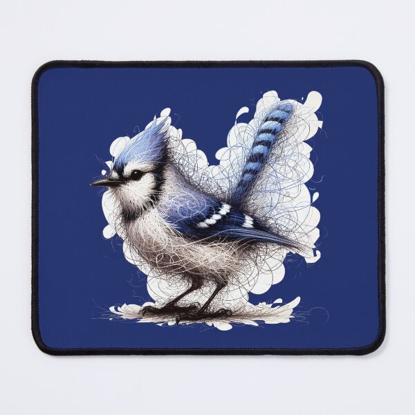 Item preview, Whimsical Bluejay Here To Make Your Day designed and sold by Hall-O-Gram.