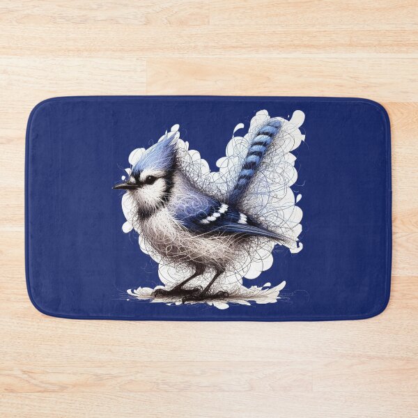 Item preview, Whimsical Bluejay Here To Make Your Day designed and sold by Hall-O-Gram.