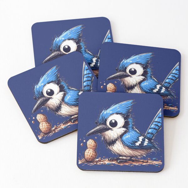 Item preview, Whimsical Bluejay Here To Make Your Day designed and sold by Hall-O-Gram.
