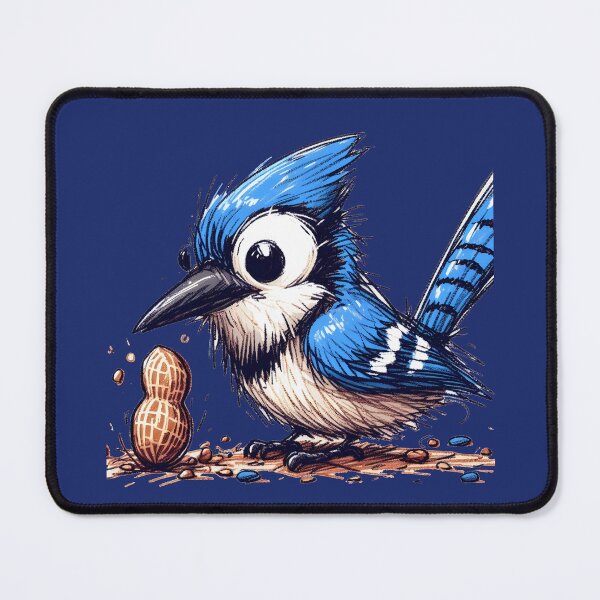 Item preview, Whimsical Bluejay Here To Make Your Day designed and sold by Hall-O-Gram.