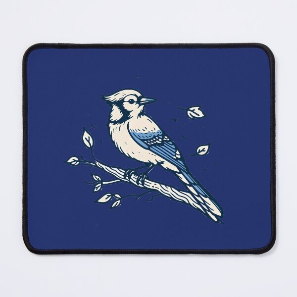 Item preview, Whimsical Bluejay Here To Make Your Day designed and sold by Hall-O-Gram.