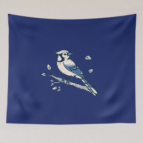 Item preview, Whimsical Bluejay Here To Make Your Day designed and sold by Hall-O-Gram.