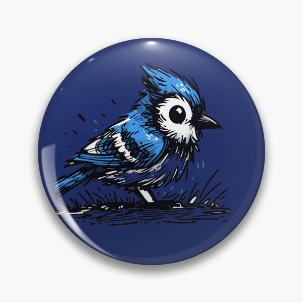 Item preview, Whimsical Bluejay Here To Make Your Day designed and sold by Hall-O-Gram.
