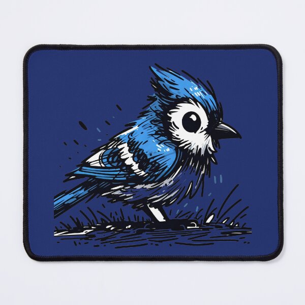 Item preview, Whimsical Bluejay Here To Make Your Day designed and sold by Hall-O-Gram.