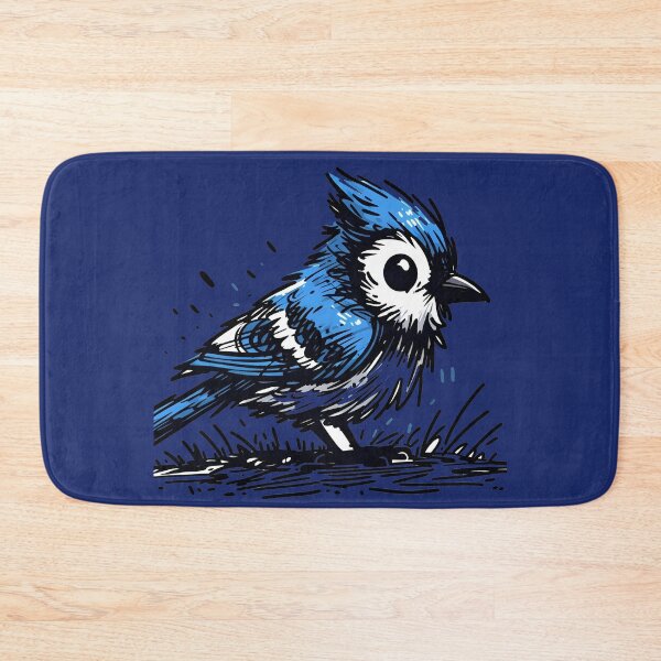 Item preview, Whimsical Bluejay Here To Make Your Day designed and sold by Hall-O-Gram.