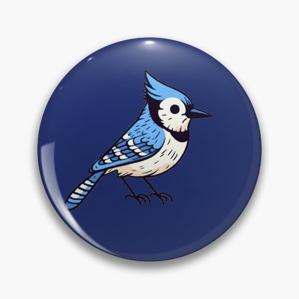 Item preview, Whimsical Bluejay Here To Make Your Day designed and sold by Hall-O-Gram.