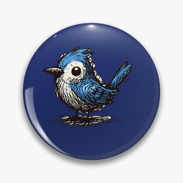 Item preview, Whimsical Bluejay Here To Make Your Day designed and sold by Hall-O-Gram.
