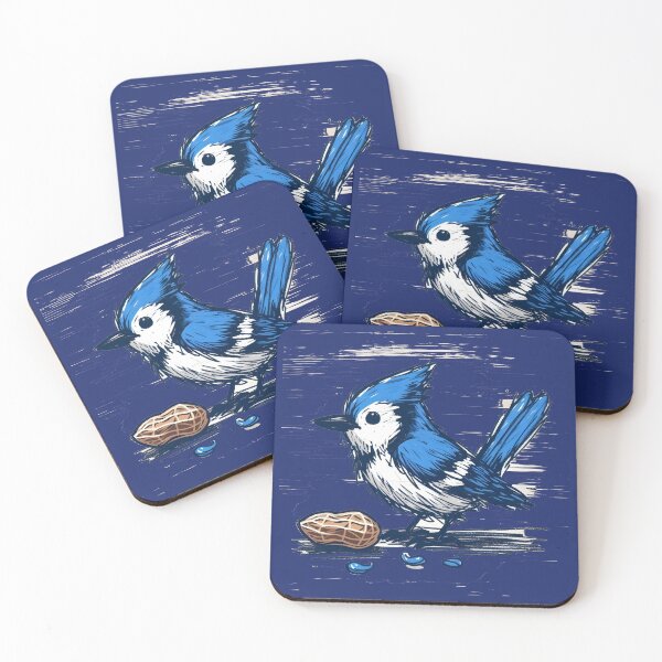 Item preview, Whimsical Bluejay Here To Make Your Day designed and sold by Hall-O-Gram.