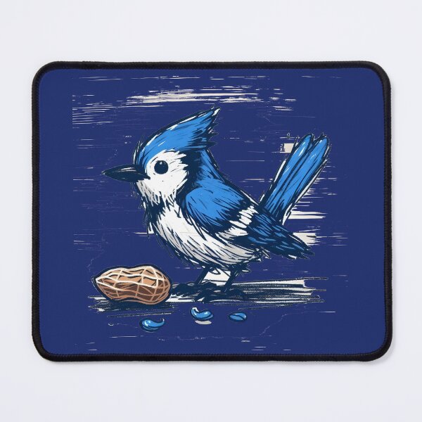 Item preview, Whimsical Bluejay Here To Make Your Day designed and sold by Hall-O-Gram.