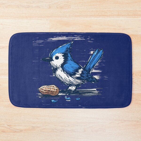 Item preview, Whimsical Bluejay Here To Make Your Day designed and sold by Hall-O-Gram.