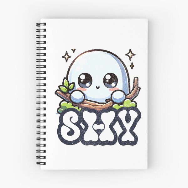 Item preview, cute shy ghost designed and sold by ShawishArt.