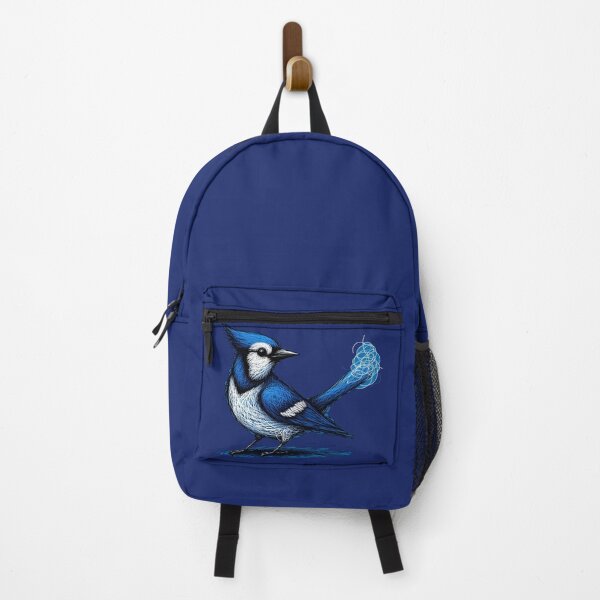 Item preview, Whimsical Bluejay Here To Make Your Day designed and sold by Hall-O-Gram.