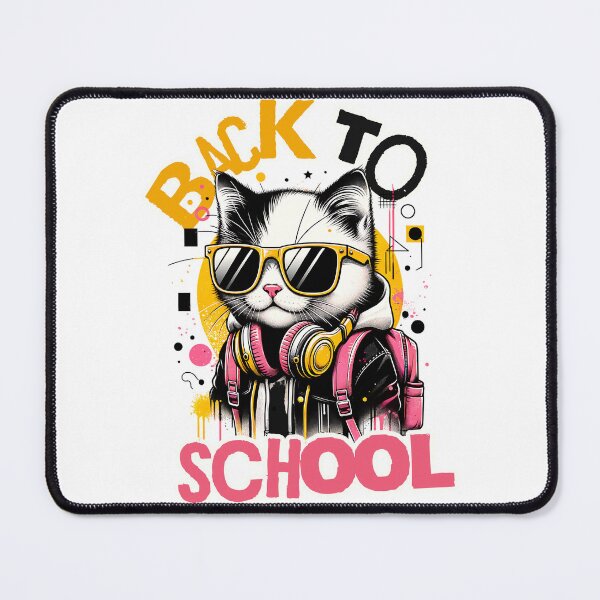 Item preview, cat back to school designed and sold by ShawishArt.