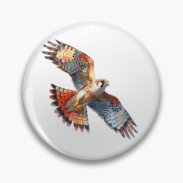 Item preview, Copy of Copy of Copy of Low poly illustration for lovers of Common Kestrel ,birds of prey and nature. designed and sold by wonderisland.