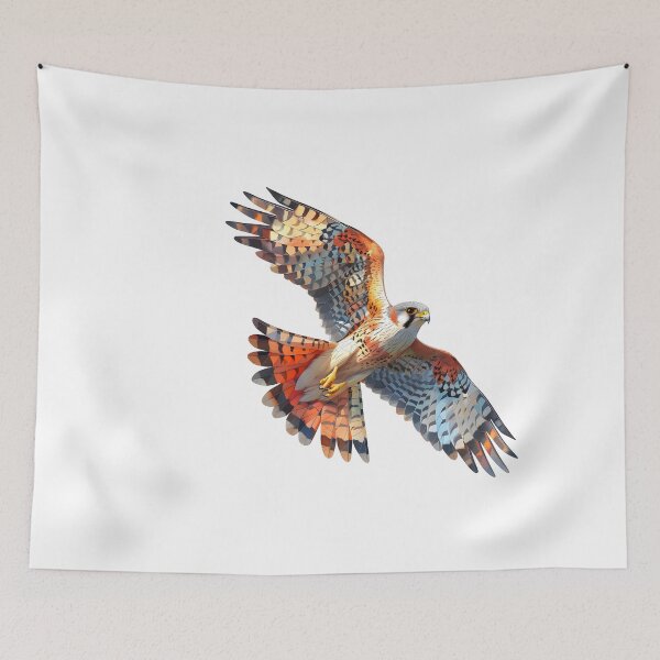 Item preview, Copy of Copy of Copy of Low poly illustration for lovers of Common Kestrel ,birds of prey and nature. designed and sold by wonderisland.