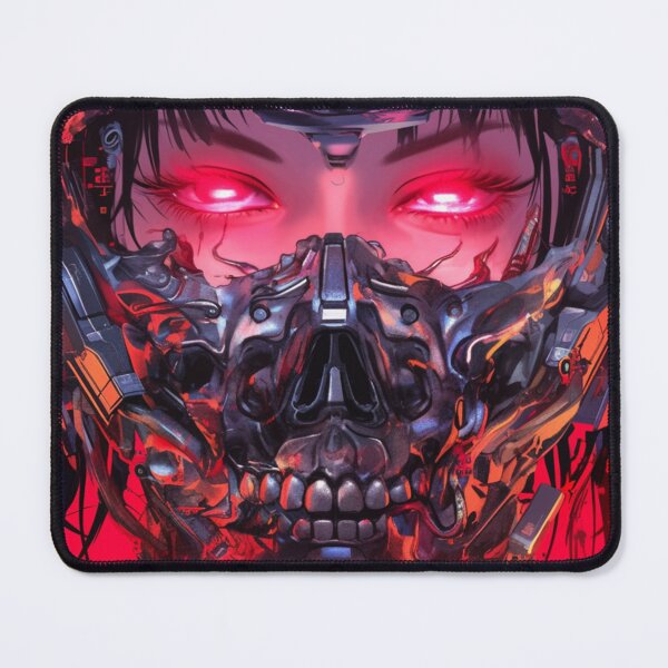 Item preview, Cybergoth Skull Mask Girl Darkwave Darksynth Cyberpunk designed and sold by Nightarcade.
