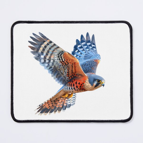 Item preview, Copy of Copy of Copy of Copy of Low poly illustration for lovers of Common Kestrel ,birds of prey and nature. designed and sold by wonderisland.