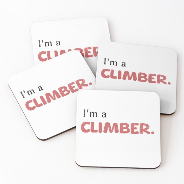 Item preview, I am a climber boulderer t-shirt saying vintage color retro font designed and sold by Bouldershop.