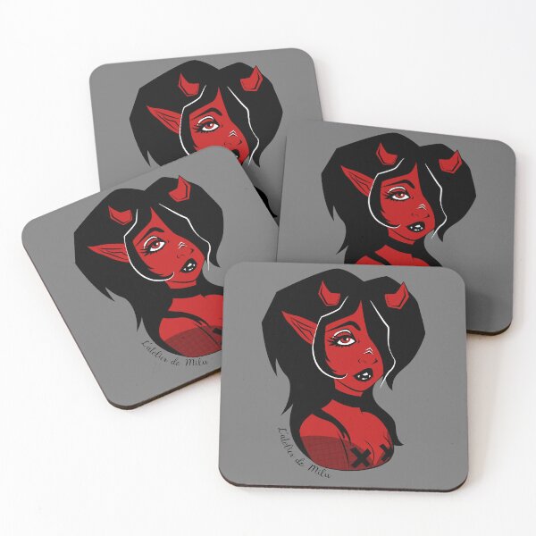 Item preview, Hellish Babe - Grey background designed and sold by L'Atelier de Milu.