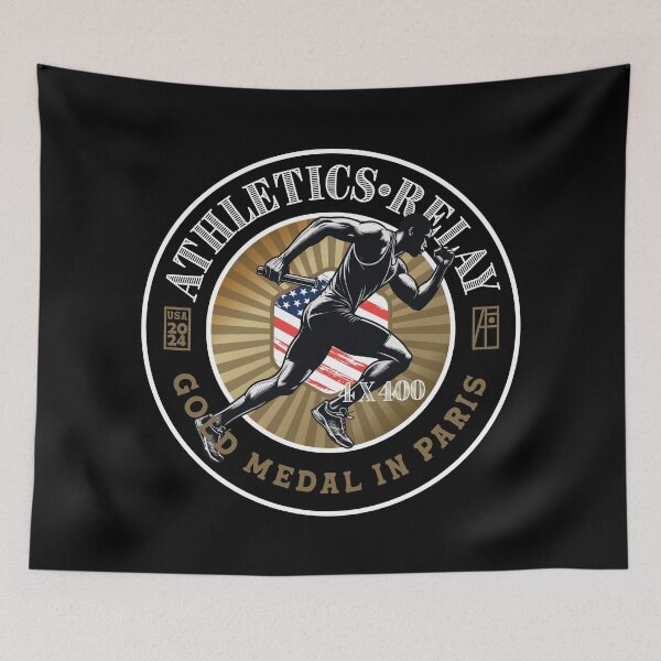 Item preview, 2024 - USA - ATHLETICS - RELAY 4X400 - GOLD MEDAL - PARIS - 1 designed and sold by ArtProjectShop.