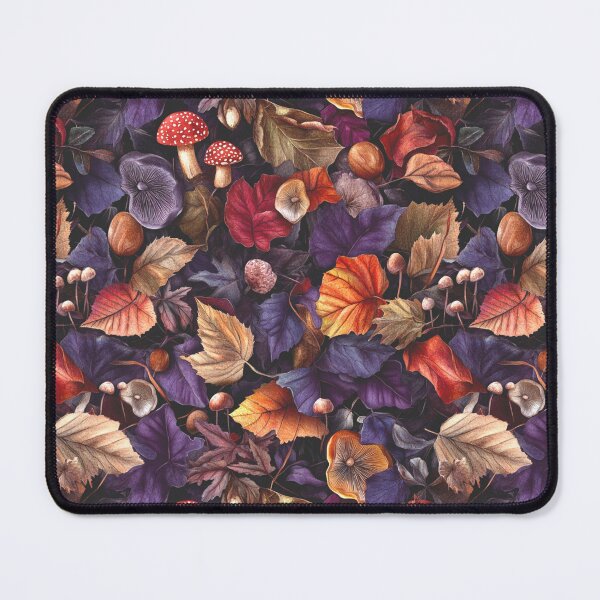 Item preview, Purple Autumn Leaves, Red Toadstools, Conkers and Mushrooms designed and sold by AgathaZolastore.