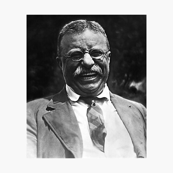Laughing Theodore Roosevelt Photo Photographic Print