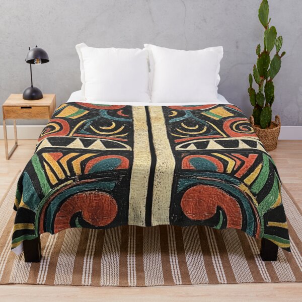 Item preview, Aztec Tribal Colorful Wood Pattern designed and sold by GrinGalore.